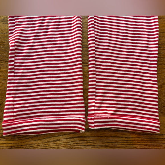 Bayou Blanks small men’s/womens 100% cotton Red & White Striped Pajama Pants - Picture 7 of 10